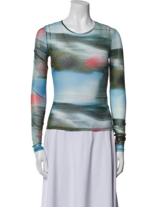 Miaou Printed Crew Neck Top