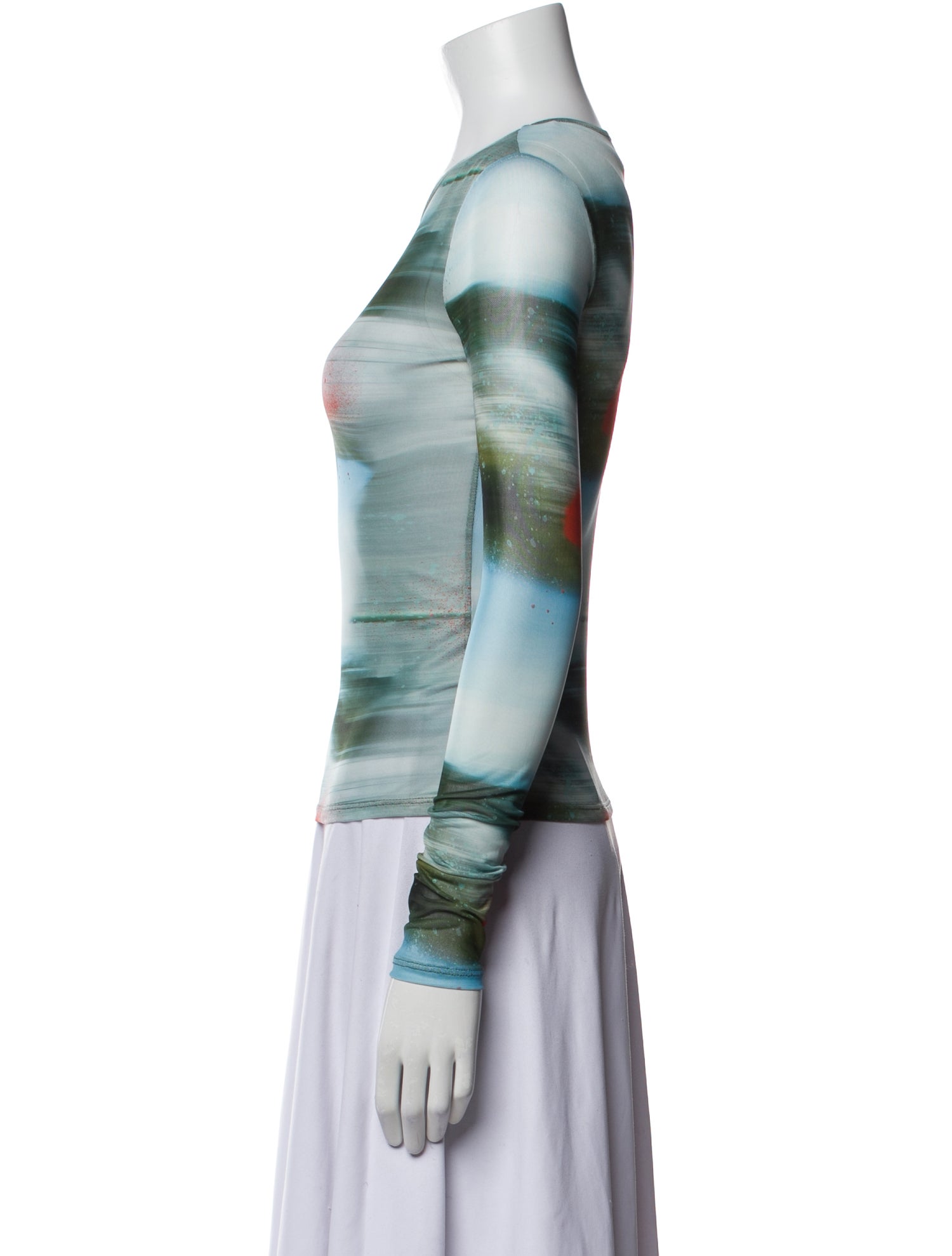 Miaou Printed Crew Neck Top