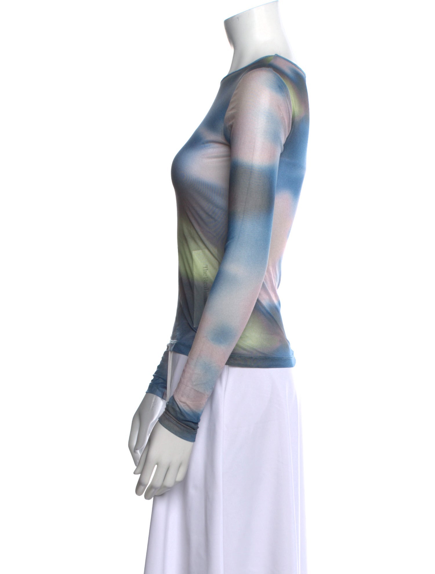 Miaou Tie-Dye Print Crew Neck Sweatshirt