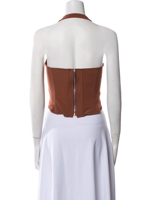 Miaou Halterneck Sleeveless Crop Top