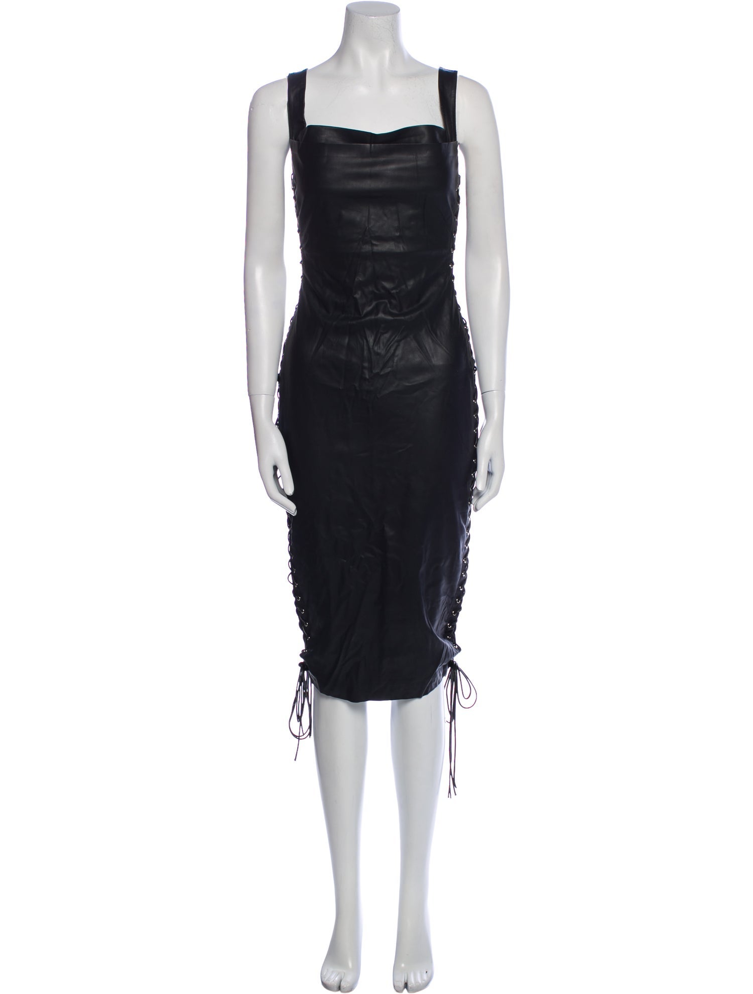 Miaou Square Neckline Knee-Length Dress