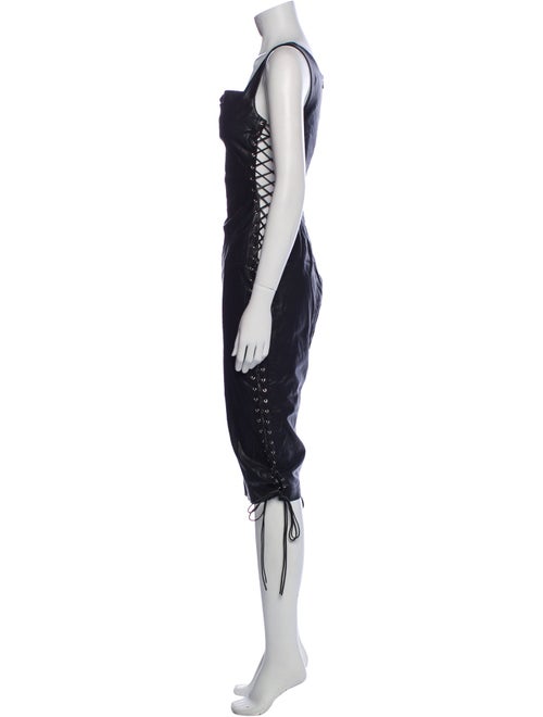 Miaou Square Neckline Knee-Length Dress