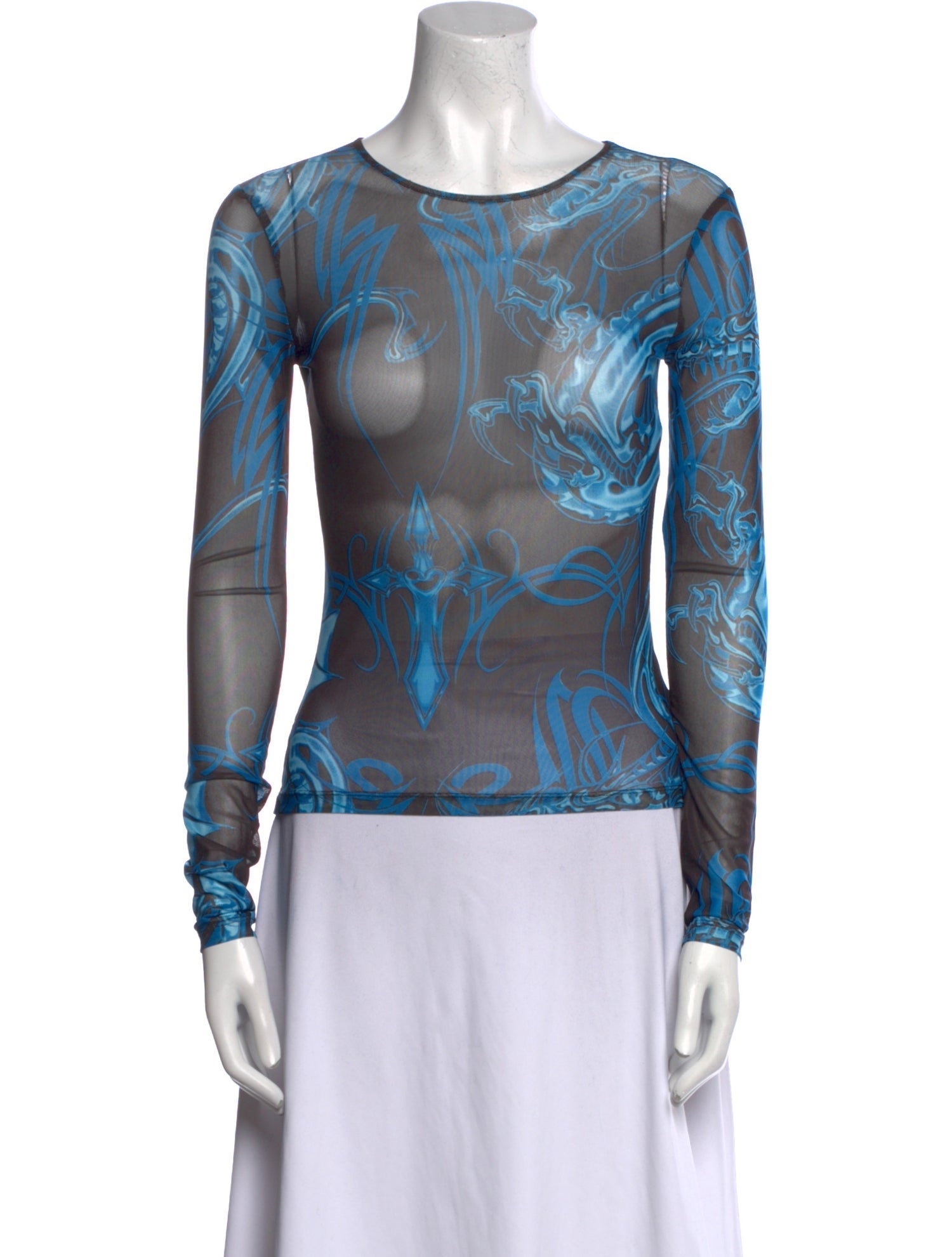 Miaou Printed Scoop Neck Top w/ Tags