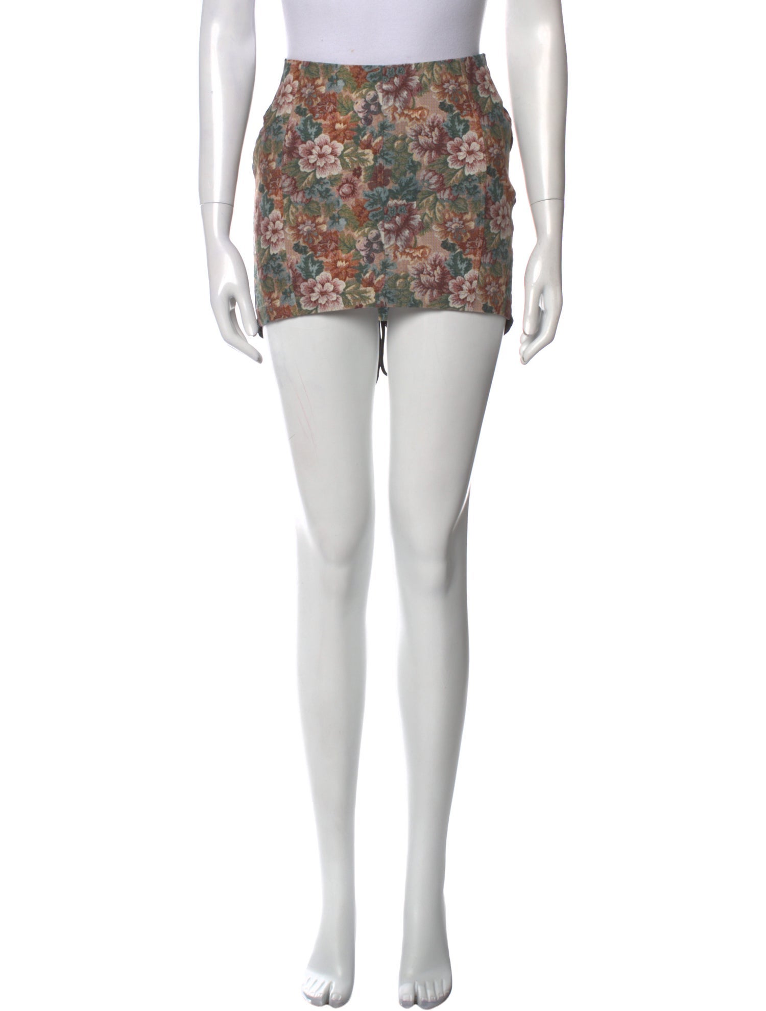 Miaou Floral Print Mini Skirt