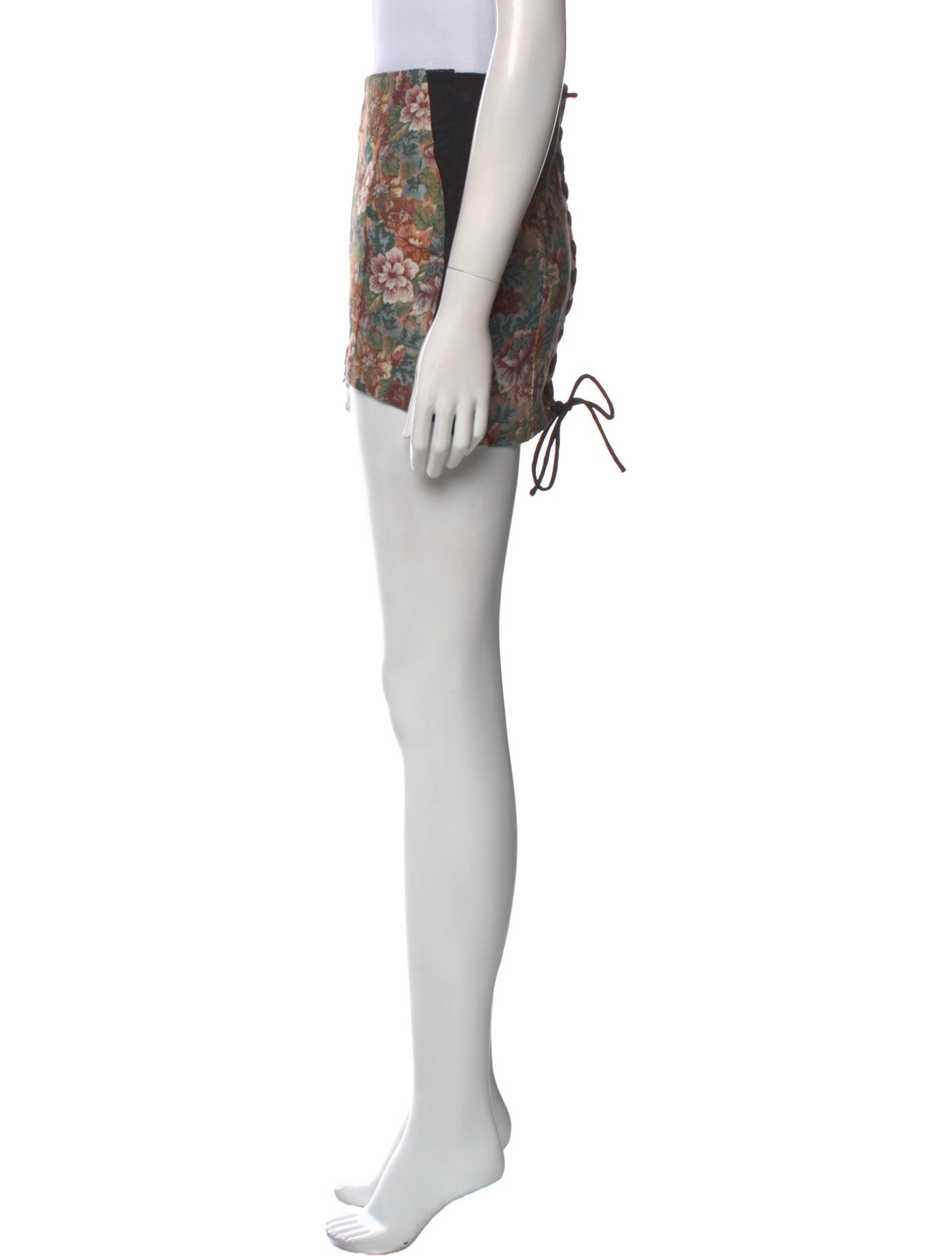 Miaou Floral Print Mini Skirt