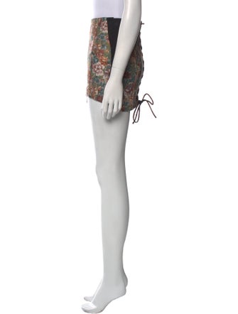 Miaou Floral Print Mini Skirt