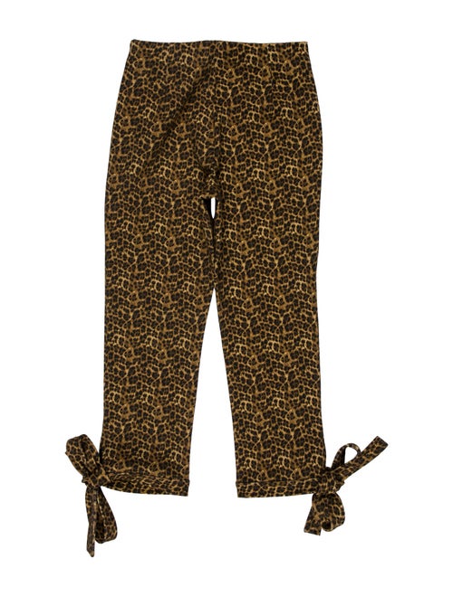 Miaou Animal Print Straight Leg Pants