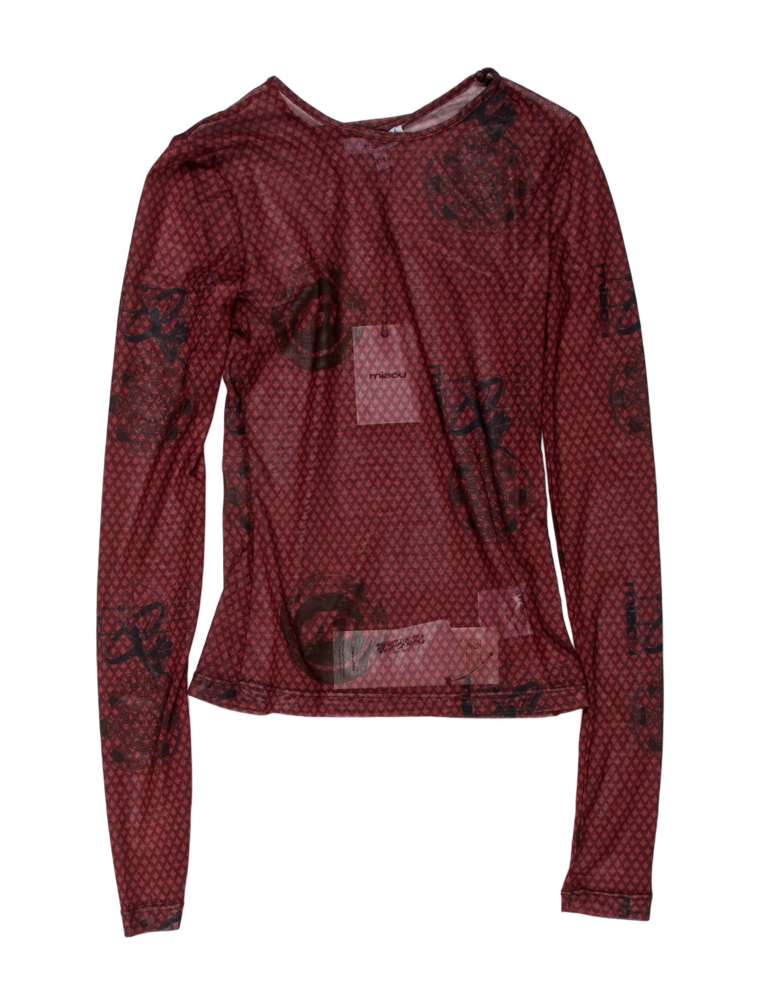 Miaou Printed Crew Neck Sweatshirt w/ Tags