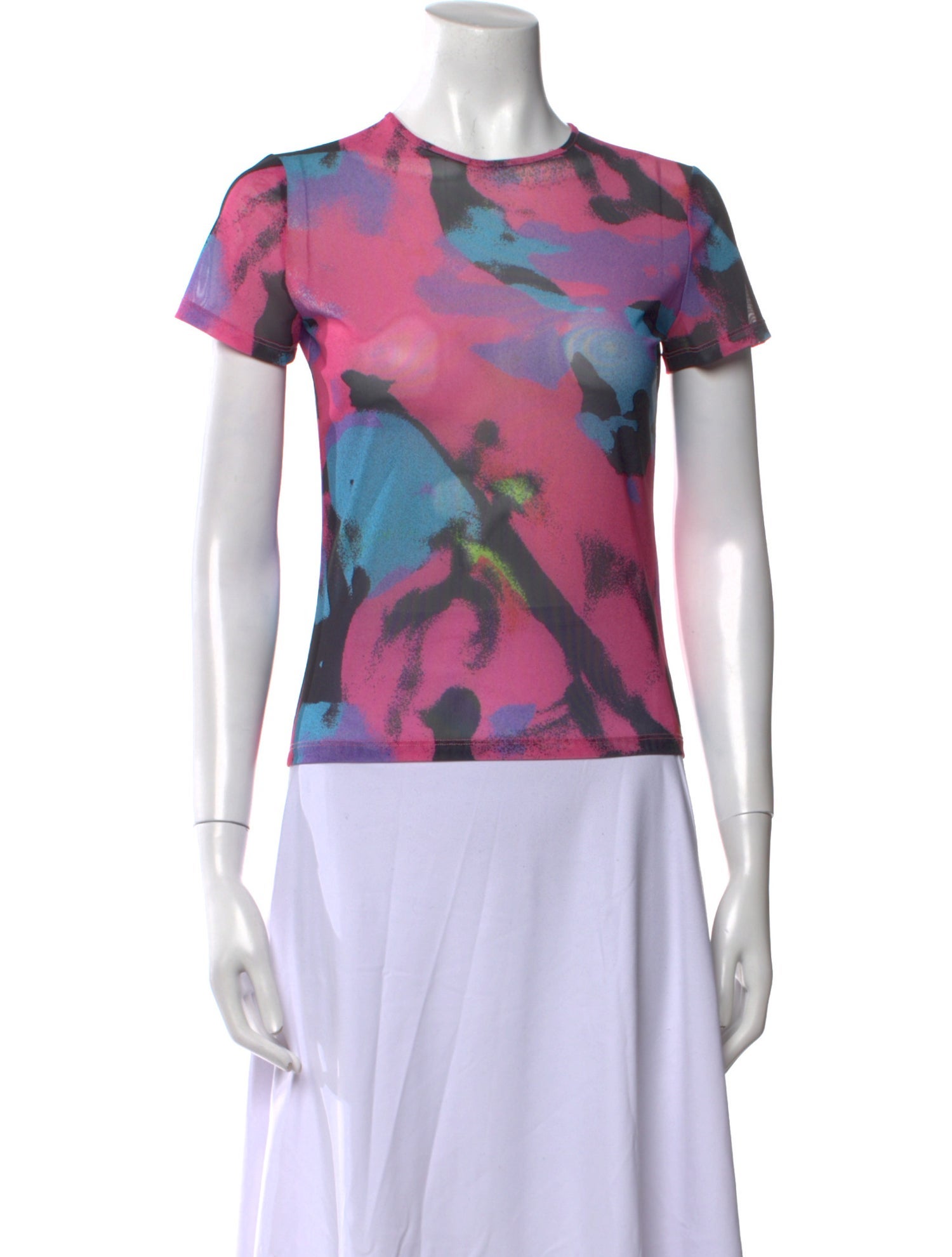 Miaou Printed Crew Neck T-Shirt