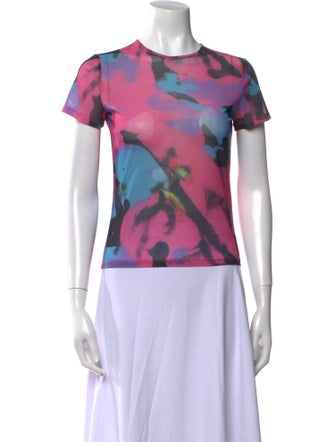 Miaou Printed Crew Neck T-Shirt