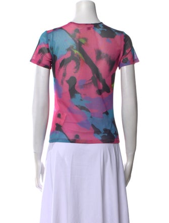 Miaou Printed Crew Neck T-Shirt