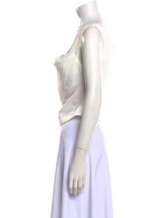 Miaou Square Neckline Sleeveless Crop Top