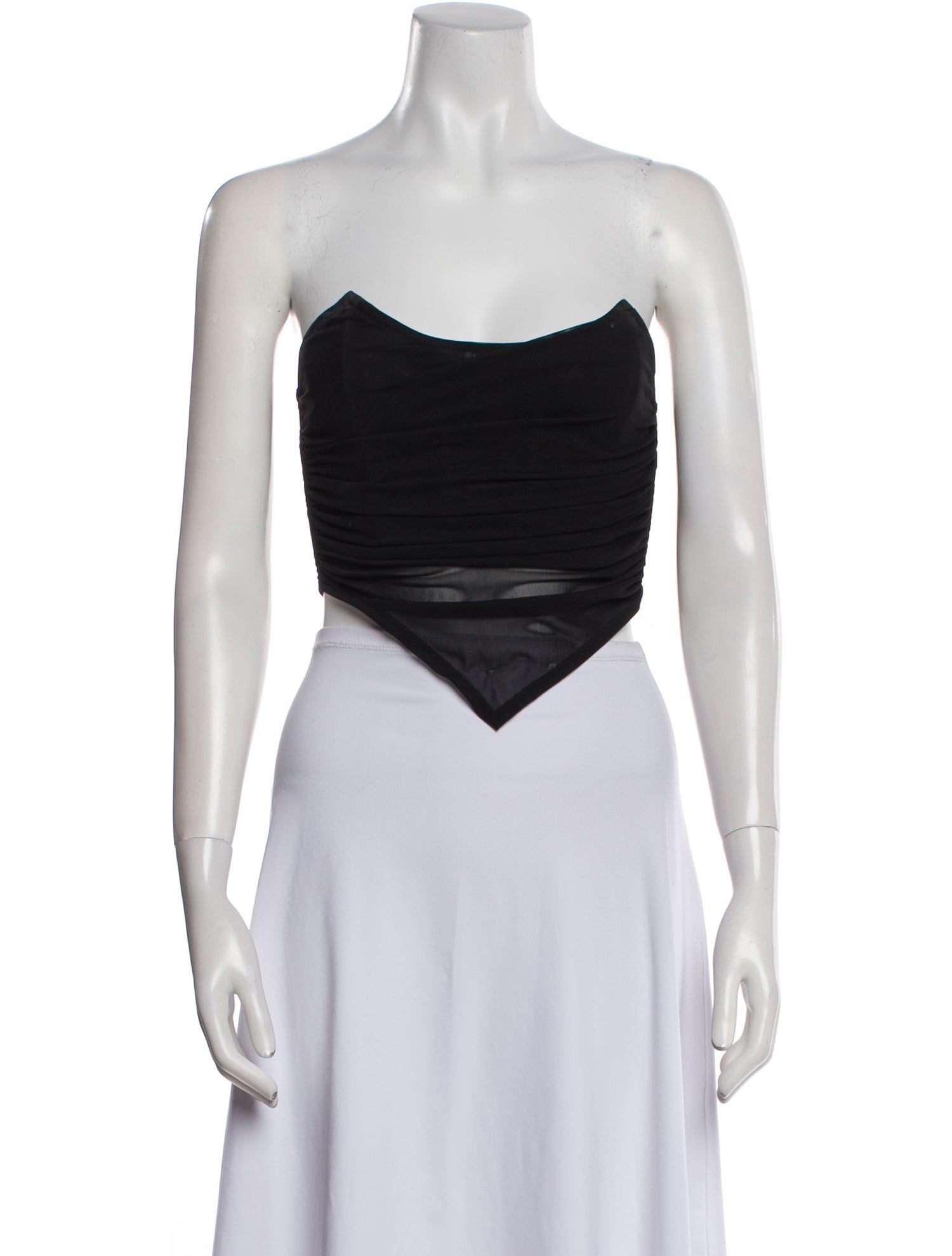 Miaou Strapless Crop Top