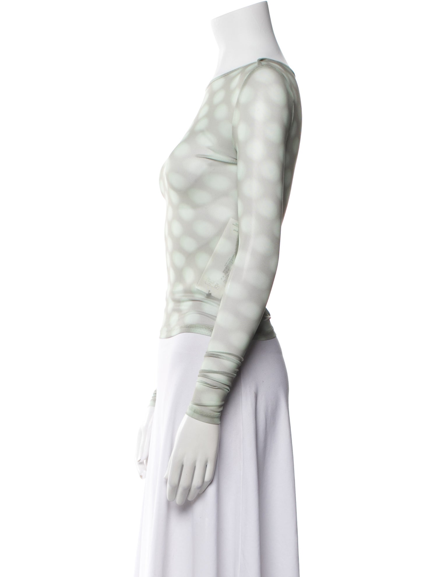 Miaou Polka Dot Print Bateau Neckline Top w/ Tags