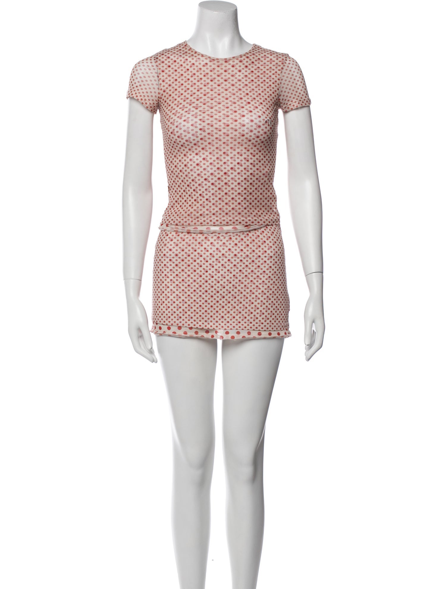 Miaou Polka Dot Print Skirt Set