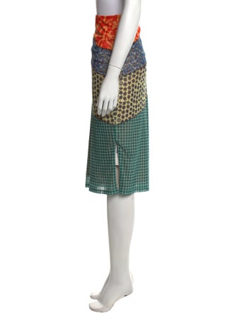 Miaou Plaid Print Knee-Length Skirt