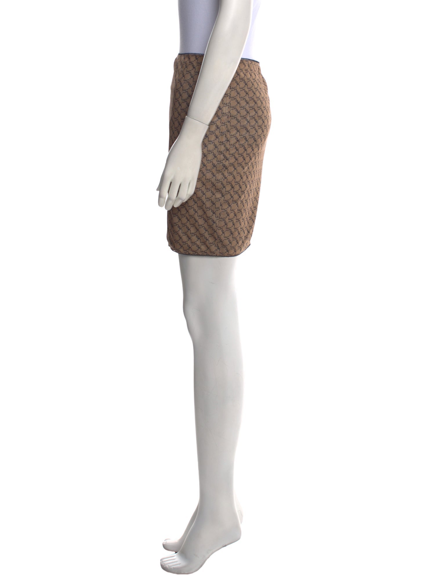 Miaou Printed Mini Skirt