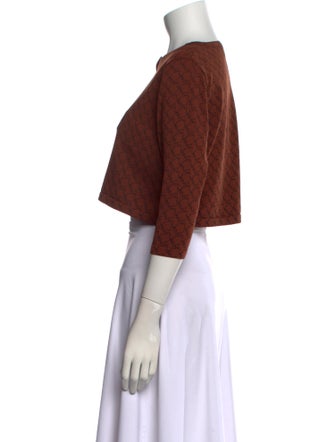 Miaou Nylon Crew Neck Crop Top