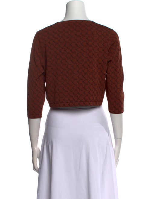 Miaou Nylon Crew Neck Crop Top