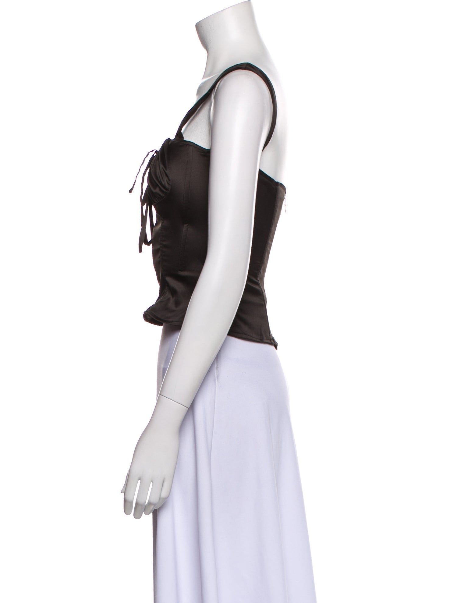 Miaou Square Neckline Sleeveless Crop Top