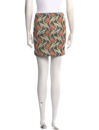 Miaou Floral Print Mini Skirt