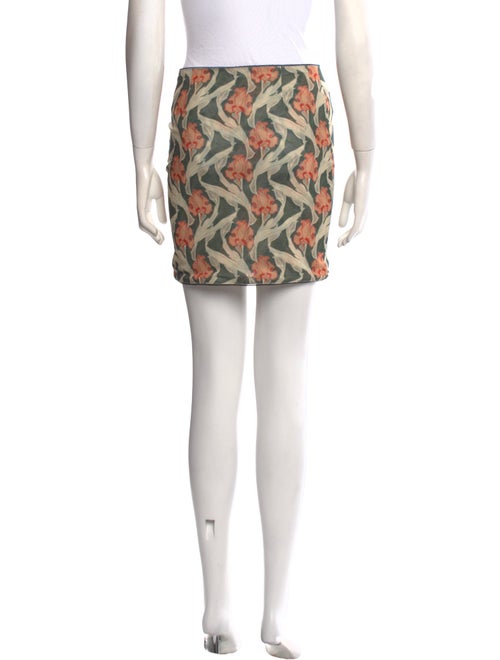 Miaou Floral Print Mini Skirt