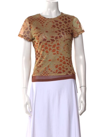 Miaou Animal Print Crew Neck T-Shirt