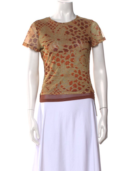 Miaou Animal Print Crew Neck T-Shirt