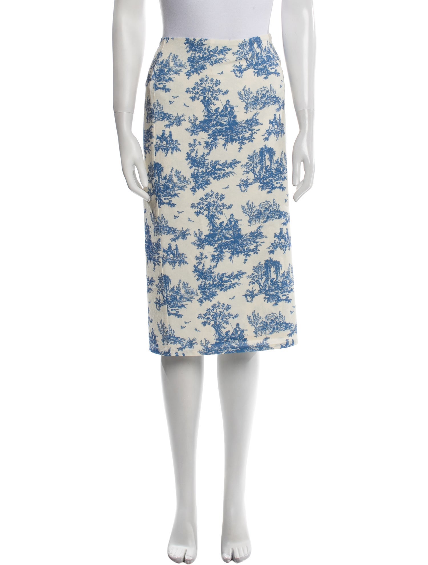 Miaou Floral Print Knee-Length Skirt