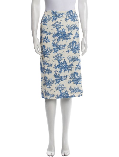 Miaou Floral Print Knee-Length Skirt