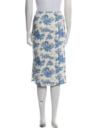 Miaou Floral Print Knee-Length Skirt