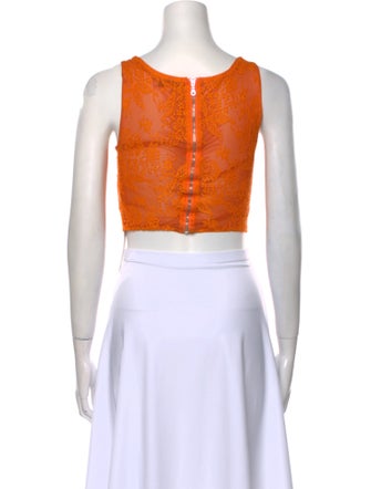 Miaou Square Neckline Sleeveless Crop Top