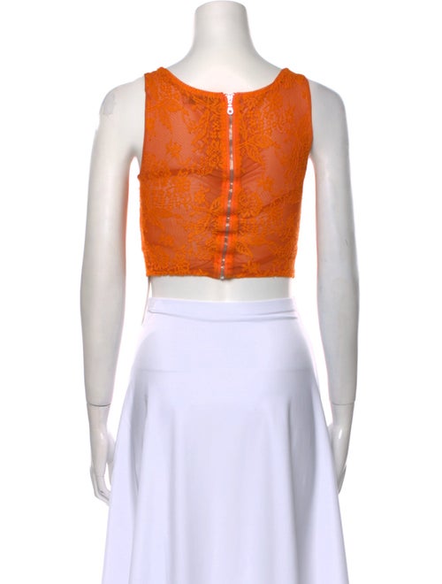 Miaou Square Neckline Sleeveless Crop Top