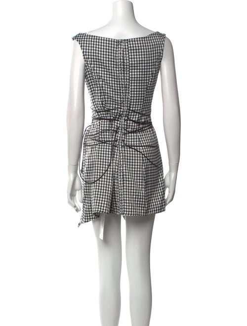 Miaou Plaid Print Mini Dress
