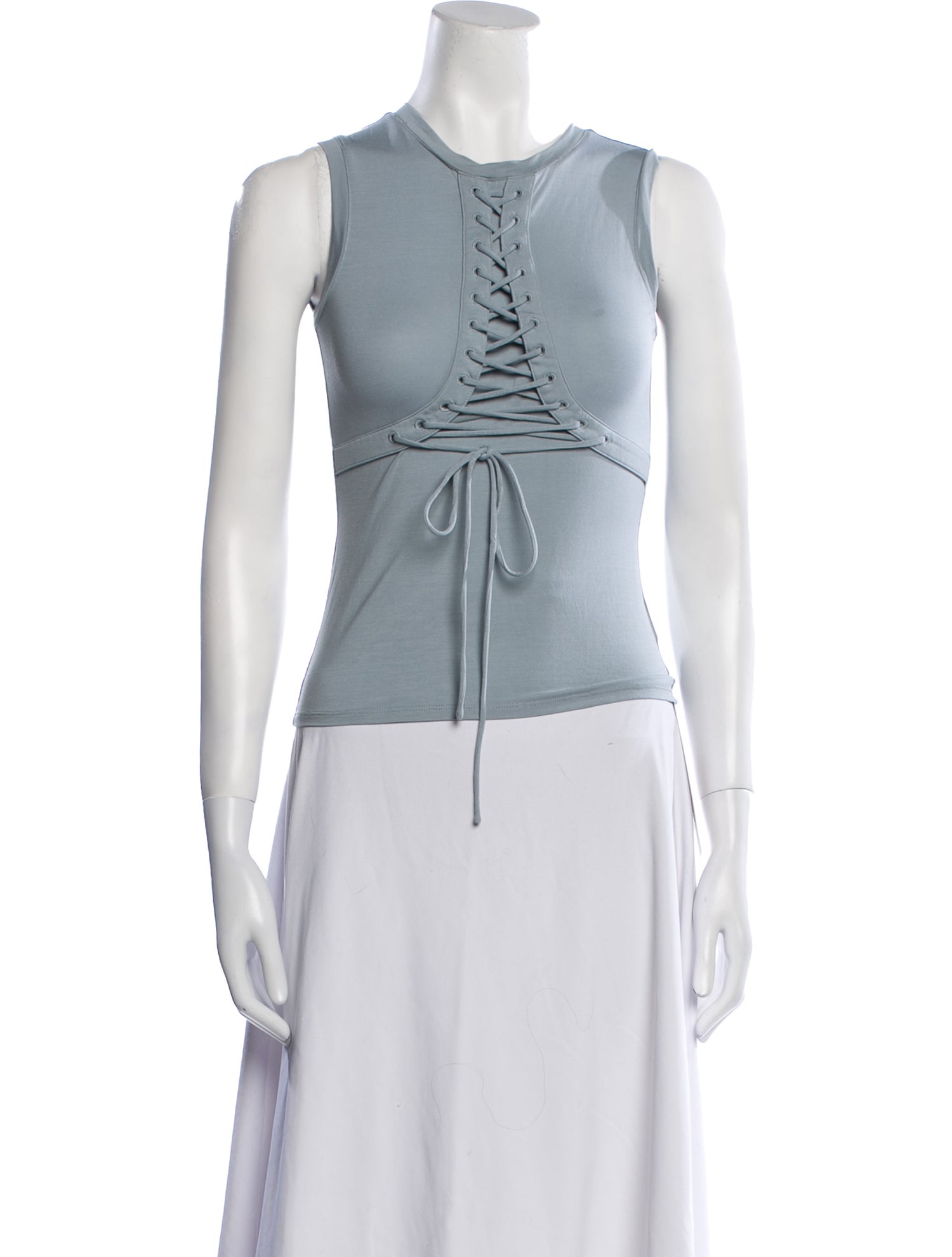 Miaou Crew Neck Sleeveless Crop Top