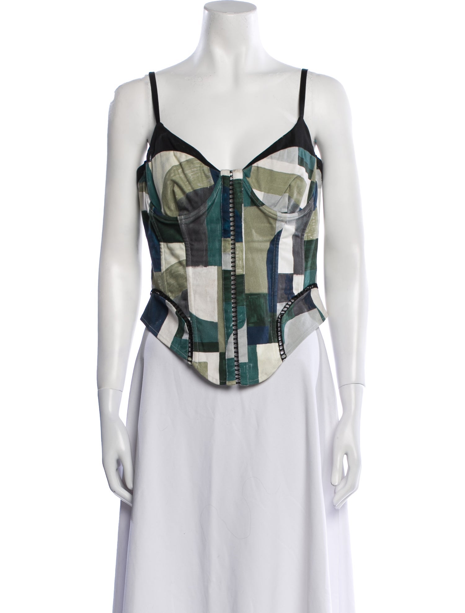 Miaou Printed V-Neck Top