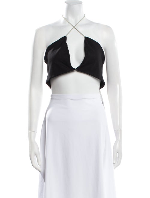 Miaou Halterneck Sleeveless Crop Top