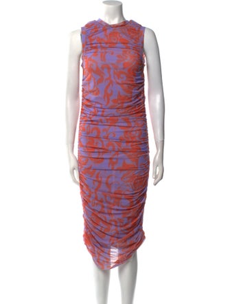 Miaou Printed Midi Length Dress