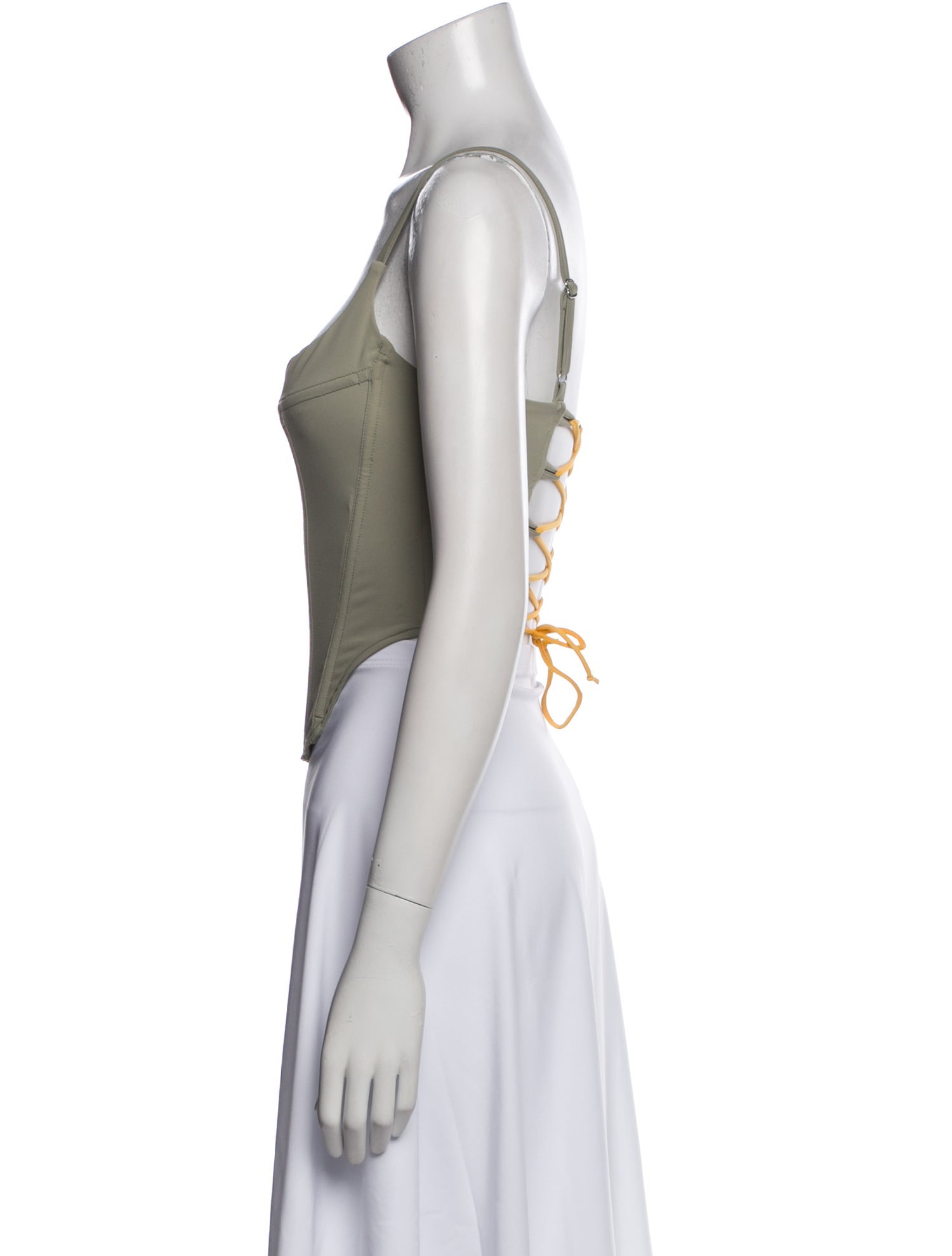 Miaou Square Neckline Sleeveless Crop Top