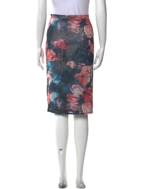 Miaou Floral Print Knee-Length Skirt