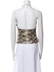 Miaou Animal Print Halterneck Crop Top