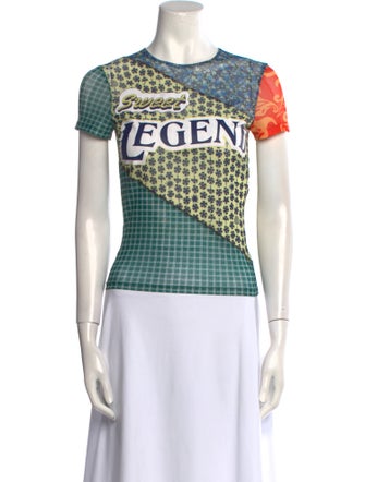 Miaou Printed Crew Neck T-Shirt