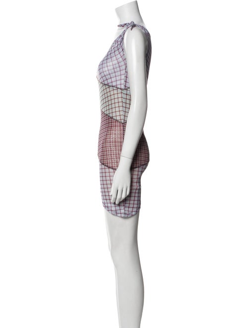 Miaou Plaid Print Mini Dress