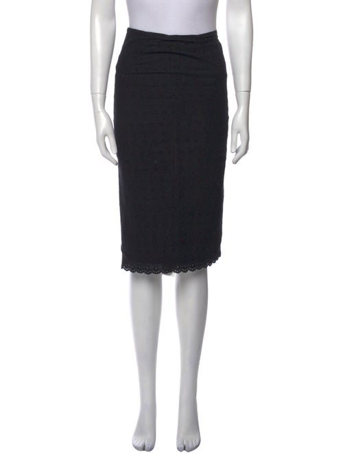 Miaou Eyelet Trim Knee-Length Skirt