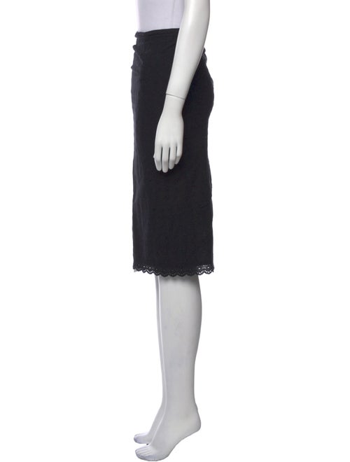 Miaou Eyelet Trim Knee-Length Skirt