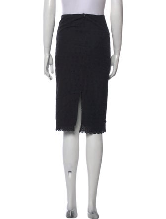 Miaou Eyelet Trim Knee-Length Skirt