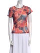 Miaou Printed Bateau Neckline T-Shirt