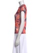Miaou Printed Bateau Neckline T-Shirt