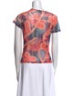 Miaou Printed Bateau Neckline T-Shirt