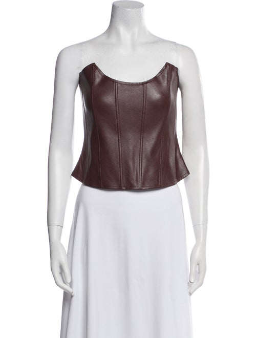 Miaou Strapless Crop Top